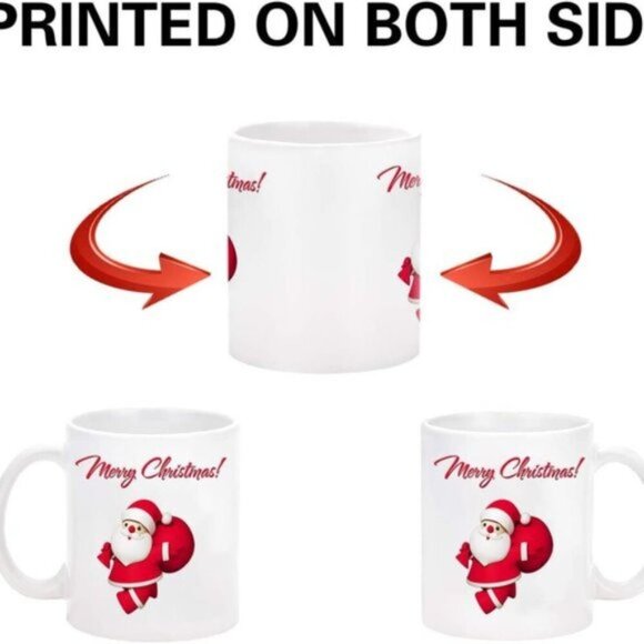 MERRY CHRISTMAS SANTA CLAUSE COFFE MUG GIFT - Picture 5 of 11